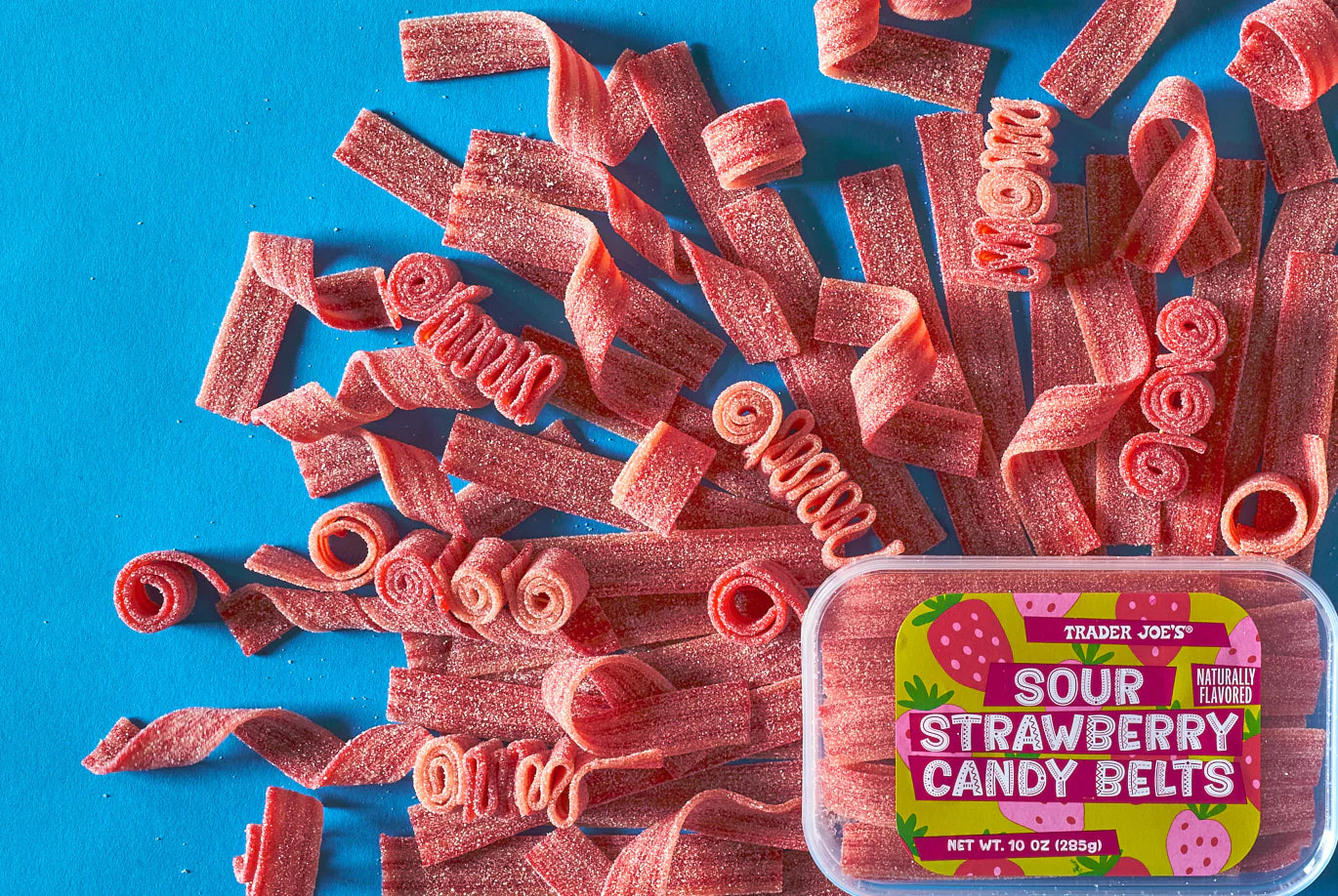 Sour Strawberry Candy Belts