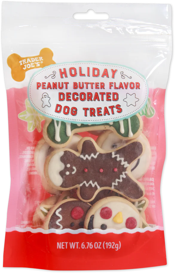 Holiday Peanut Butter Flavored Decorated Dog Treats (LIMITED)