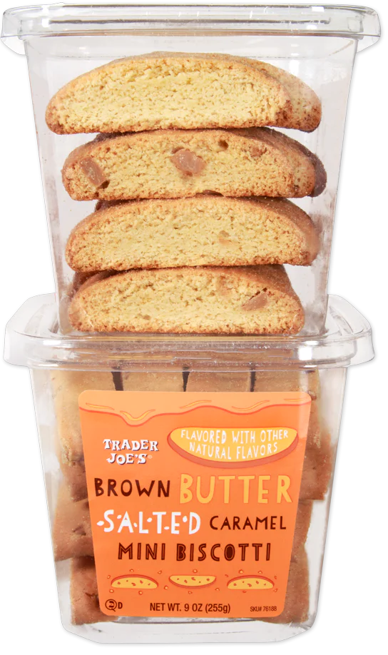 Brown Butter Salted Caramel Mini Biscotti
