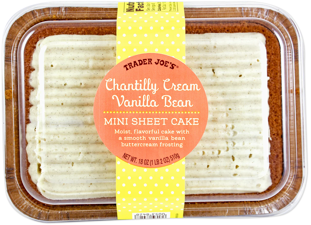 Chantilly Cream Vanilla Bean Mini Sheet Cake