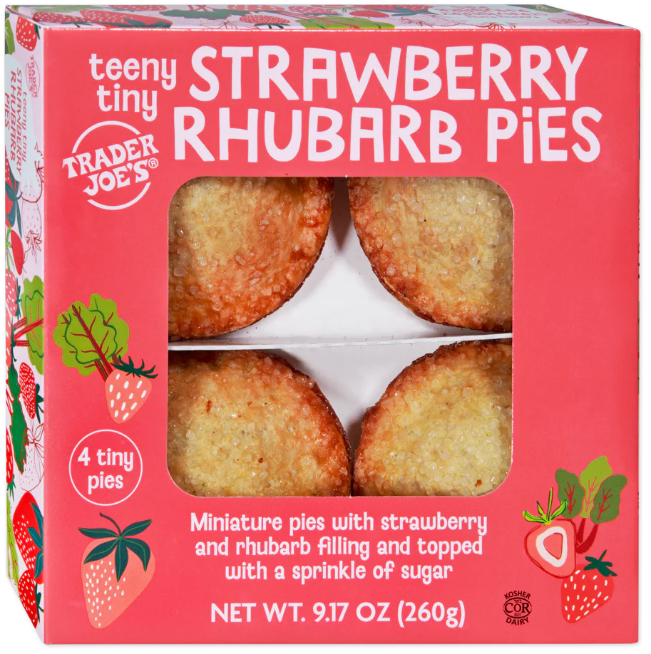Teeny Tiny Strawberry Rhubarb Pies