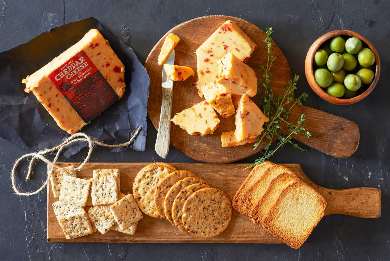 Cheddar Cheese with Scotch Bonnet Chili Peppers