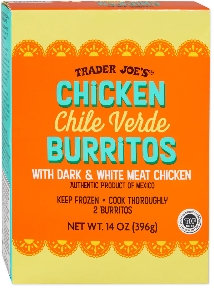 Chicken Chile Verde Burritos