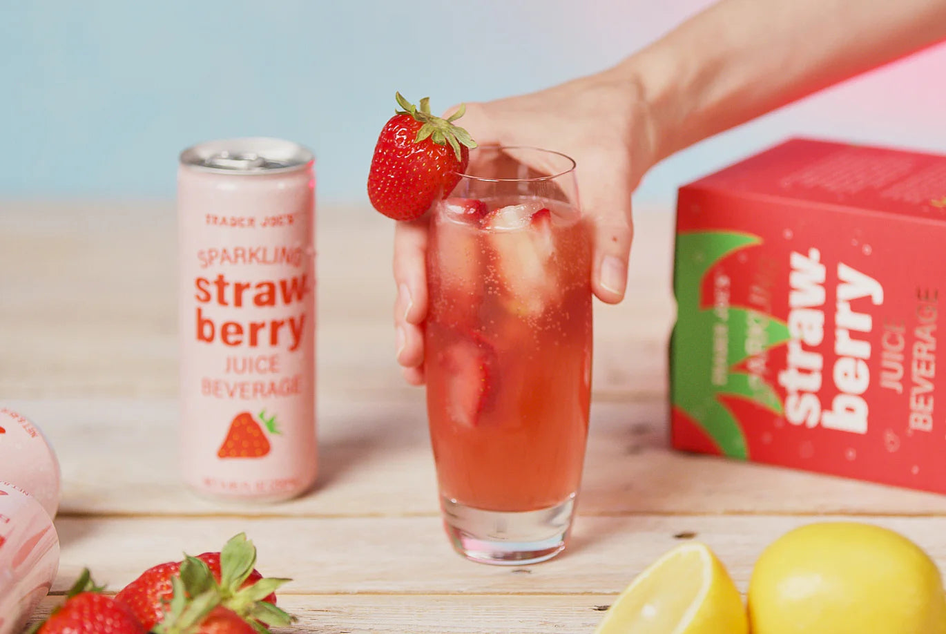 Sparkling Strawberry Juice