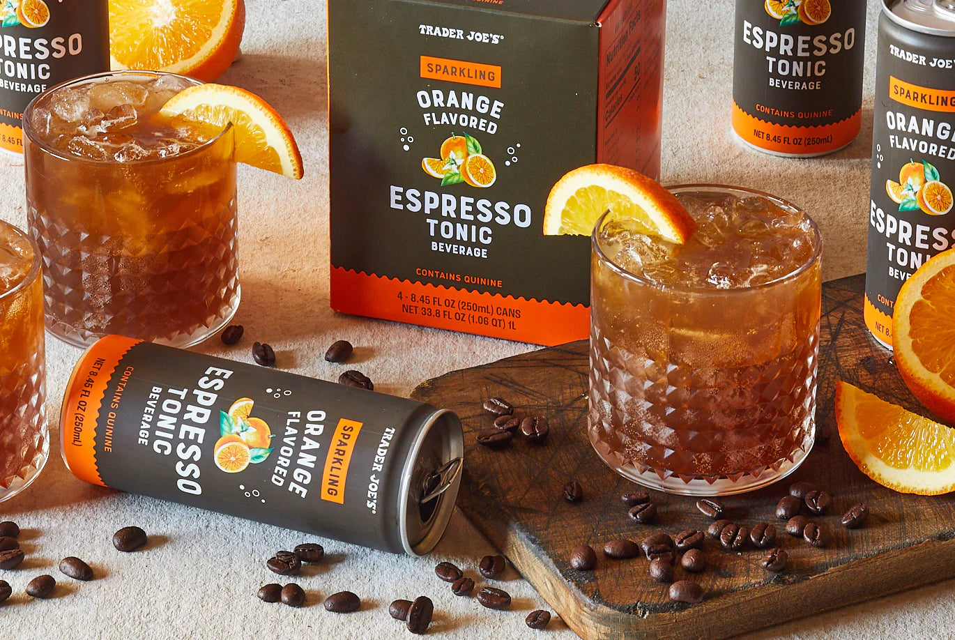 Sparkling Orange Flavored Espresso Tonic (LIMITED-SUMMER)