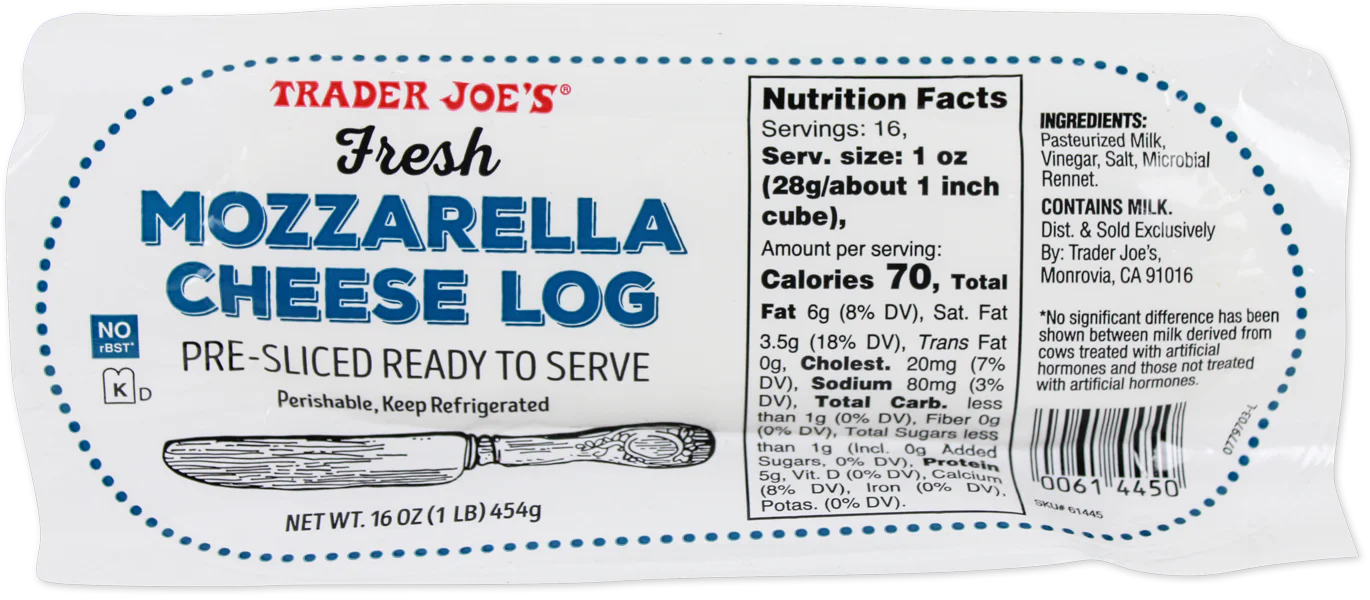Fresh Mozzarella Cheese Log