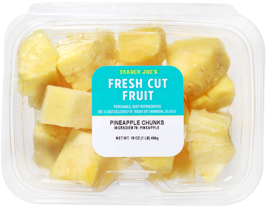 Fresh Cut Pineapple Chunks