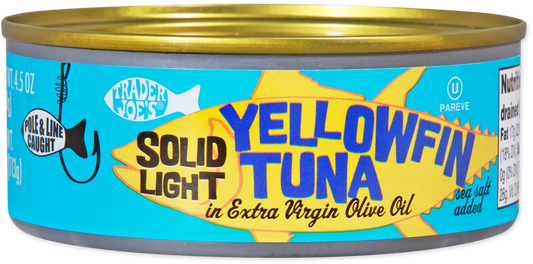 Solid Light Yellowfin Tuna iin Extra Virgin Olive Oil