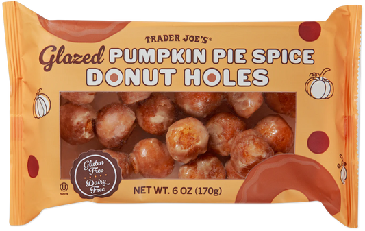 Glazed Pumpkin Pie Spice Donut Holes (LIMITED)