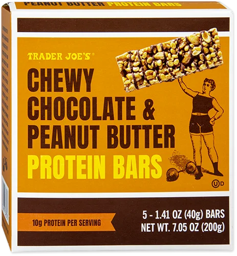 Chewy Chocolate & Peanut Butter Protein Bars