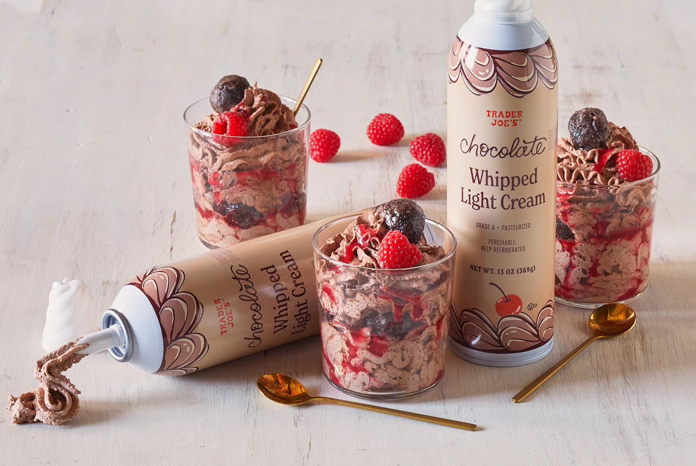 Chocolate Whipped Light Cream