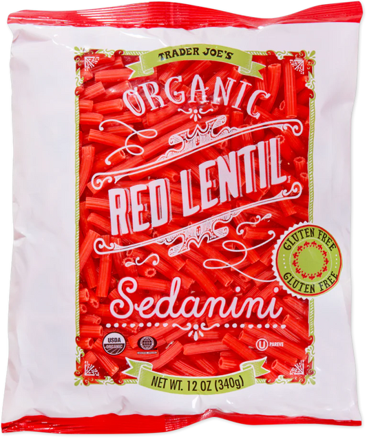 Organic Red Lentil Sedanini