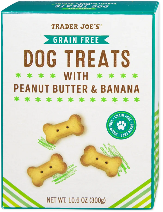 Grain Free Dog Treats with Peanut Butter & Banana