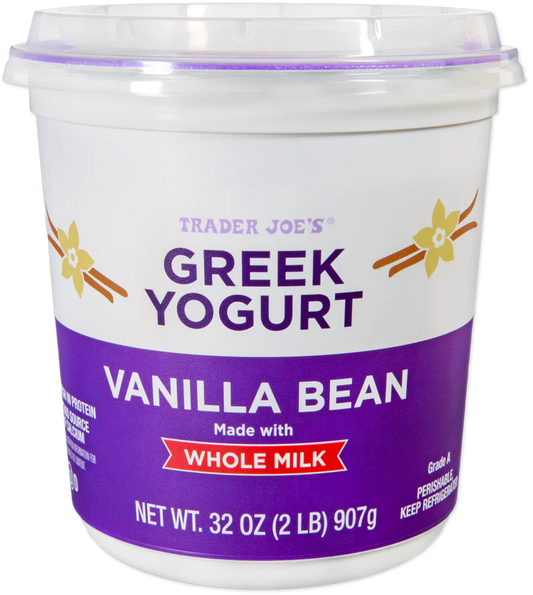 Vanilla Bean Whole Milk Greek Yogurt