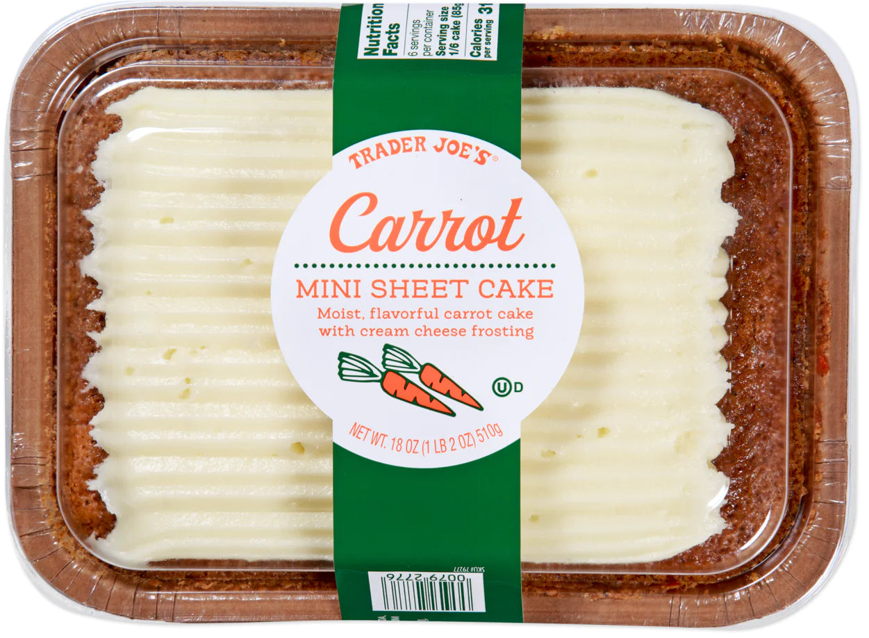 Carrot Mini Sheet Cake (LIMITED-FALL)