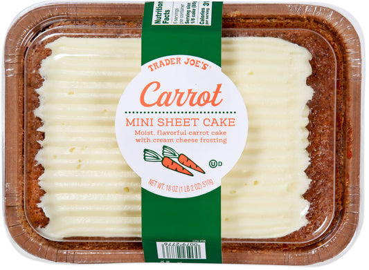 Carrot Mini Sheet Cake (LIMITED-FALL)