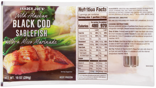 Wild Alaskan Black Cod Sablefish with Miso Marinade
