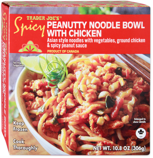 Spicy Peanutty Noodle Bowl with Chicken