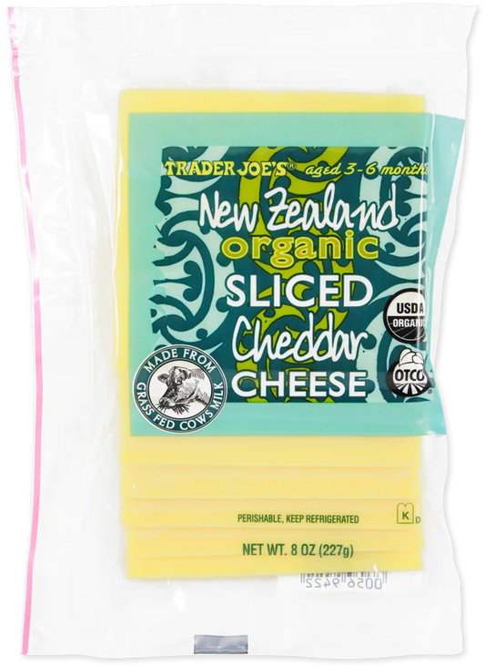 Sliced New Zealand Organic Cheddar