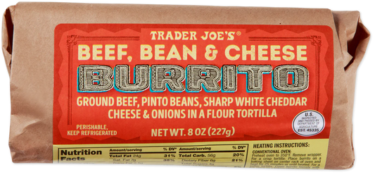 Beef, Bean & Cheese Burrito