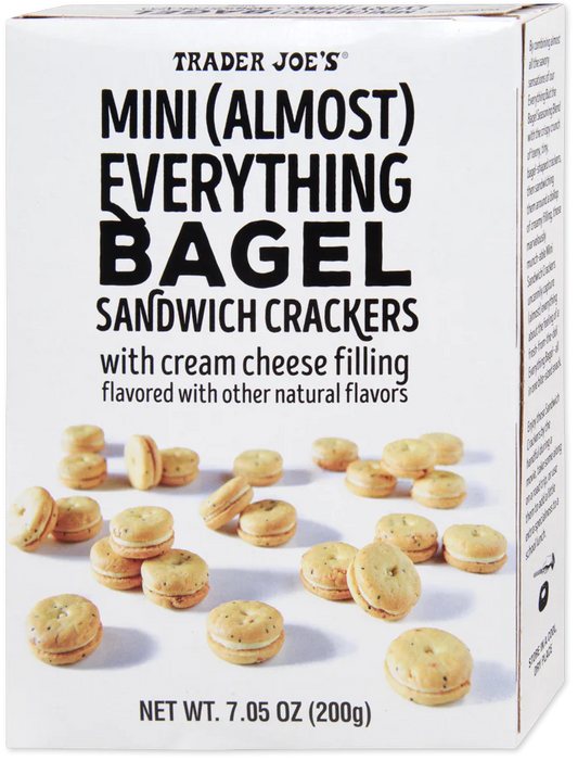 Mini (Almost) Everything Bagel Sandwich Crackers