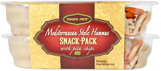 Mediterranean Hummus Snack Pack with Pita Chips