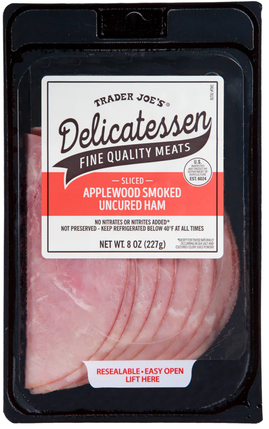Sliced Applewood Smoked Uncured Ham