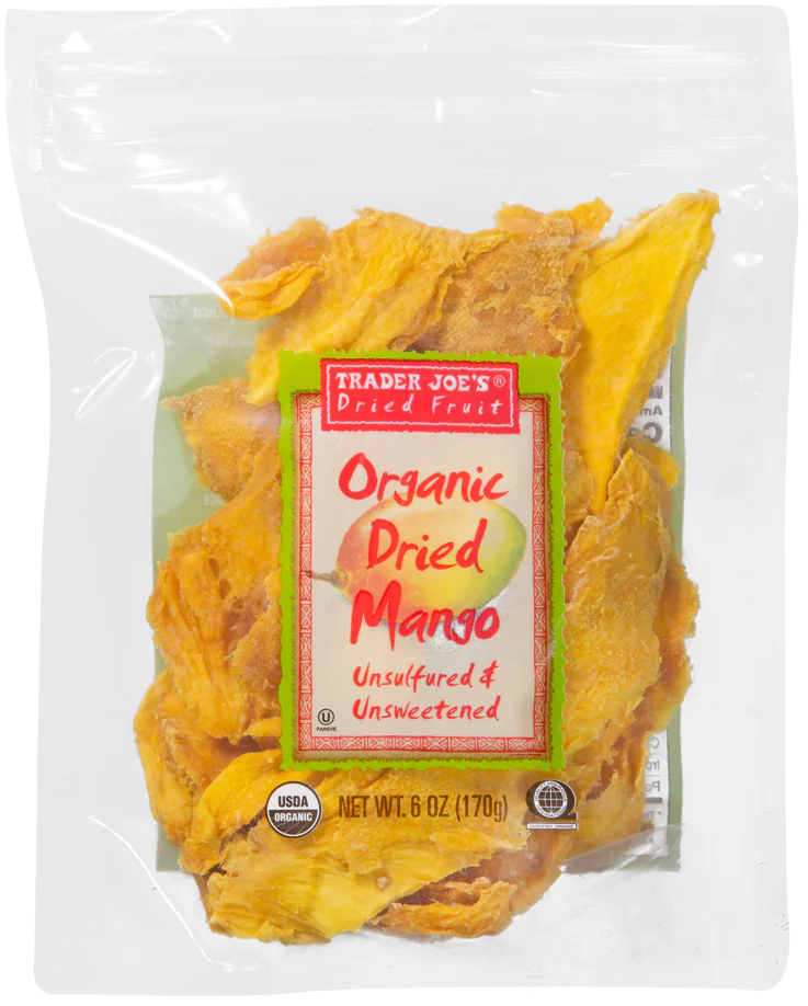 Organic Dried Mango Unsulfured & Unsweetened