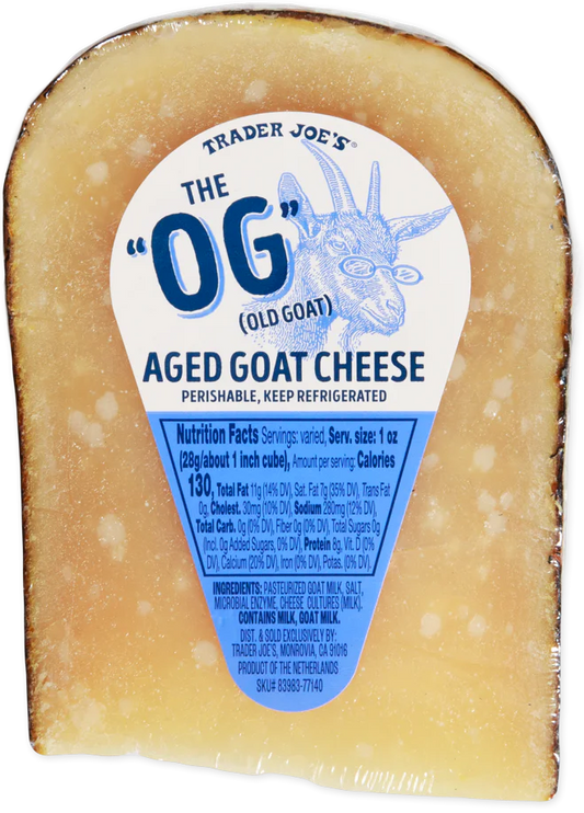 The "OG" (Old Goat) Aged Goat Cheese (LIMITED-APRIL)