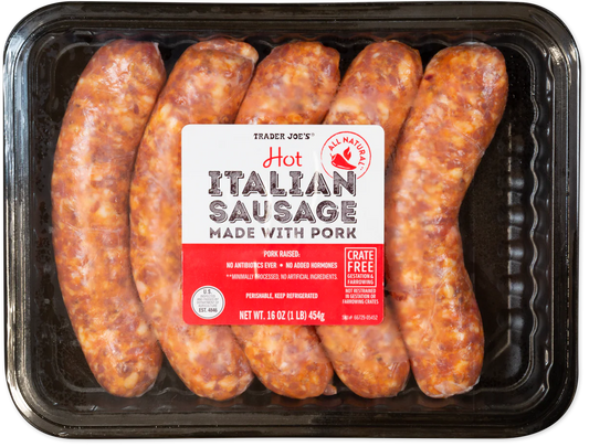Hot Italian Sausage made with Pork