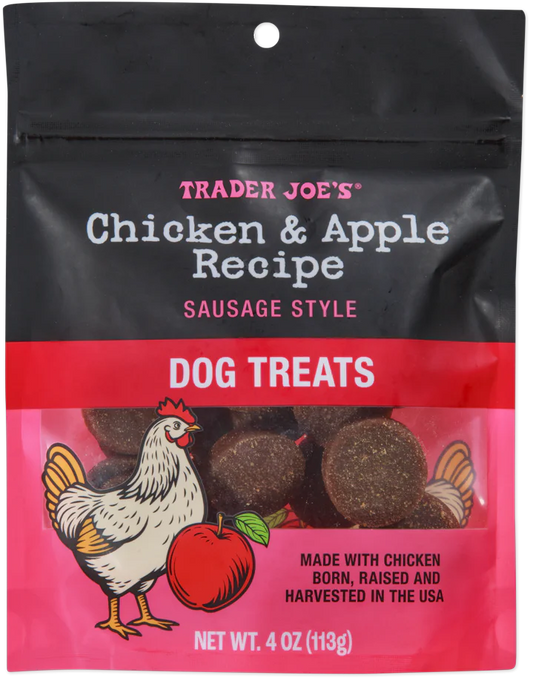 Chicken & Apple Recipe Sausage Style Dog Treats (LIMITED-FALL)