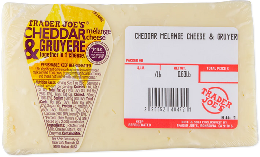 Cheddar & Gruyere Mèlange Cheese