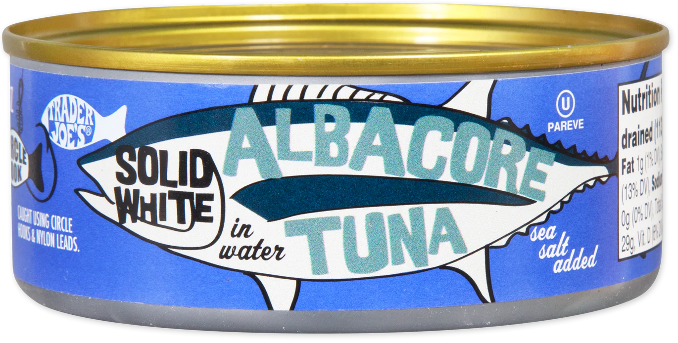 Solid White Albacore Tuna in Water Sea Salt Added