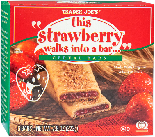 "This Strawberry Walks into a Bar" Cereal Bars