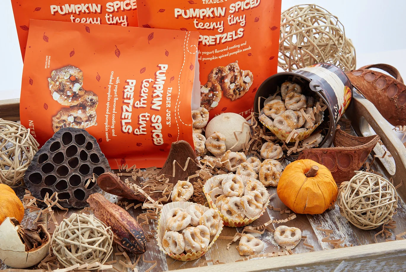 Pumpkin Spiced Teeny Tiny Pretzels (SEASONAL-FALL)