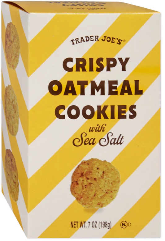 Crispy Oatmeal Cookies with Sea Salt