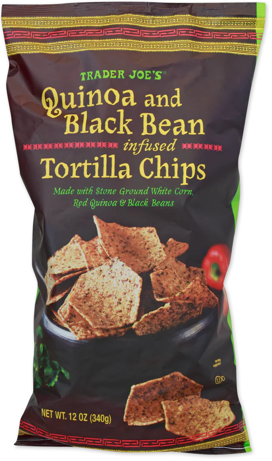Quinoa and Black Bean Infused Tortilla Chips