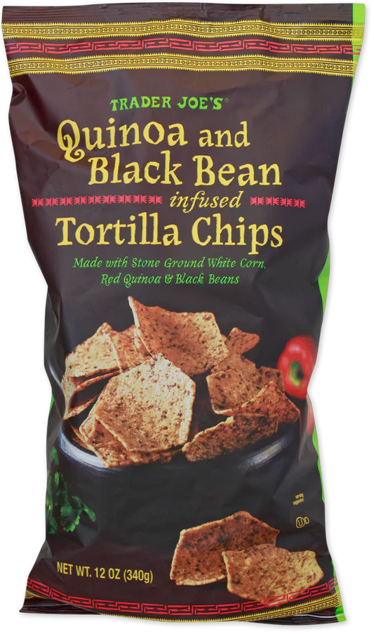 Quinoa and Black Bean Infused Tortilla Chips