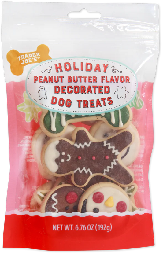 Holiday Peanut Butter Flavored Decorated Dog Treats (LIMITED)
