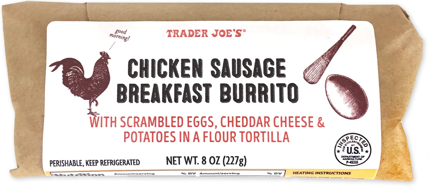 Chicken Sausage Breakfast Burrito