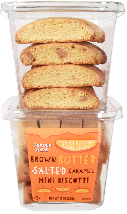 Brown Butter Salted Caramel Mini Biscotti