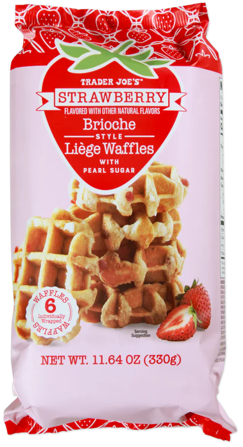 Strawberry Brioche Style Liège Waffles (LIMITED-SPRING)