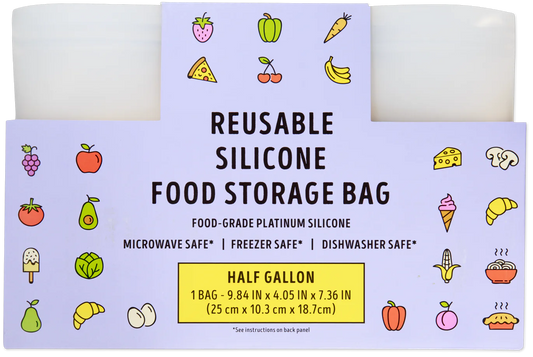 Reusable Silcone Food Storage Bag Half Gallon