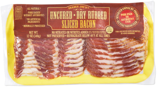 Uncured Dry Rubbed Sliced Bacon
