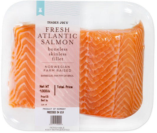 Fresh Atlantic Salmon Boneless Skinless Fillet