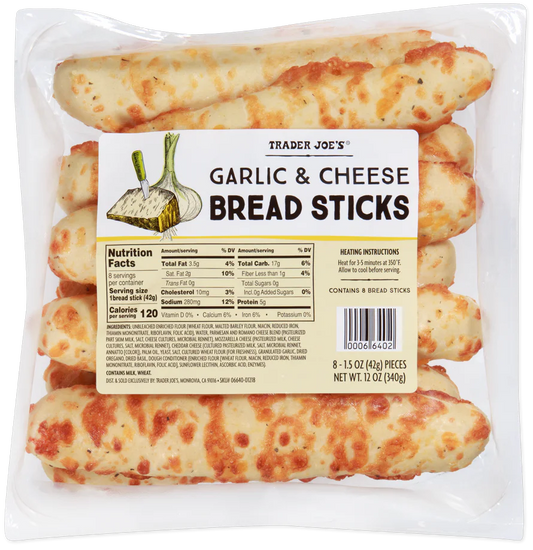 Garlic & Cheese Bread Sticks