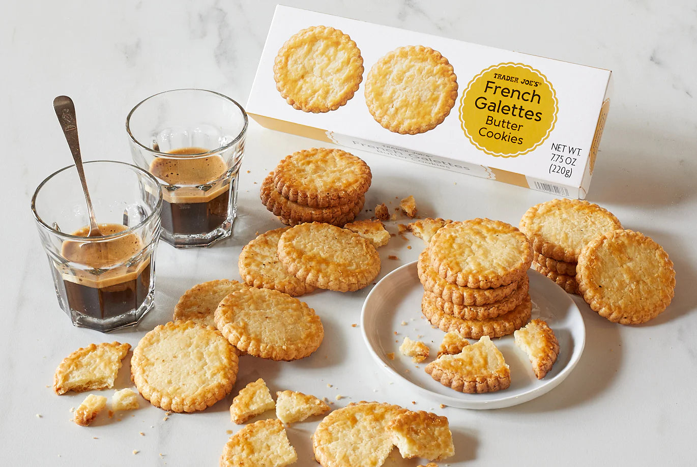 French Galettes Butter Cookies
