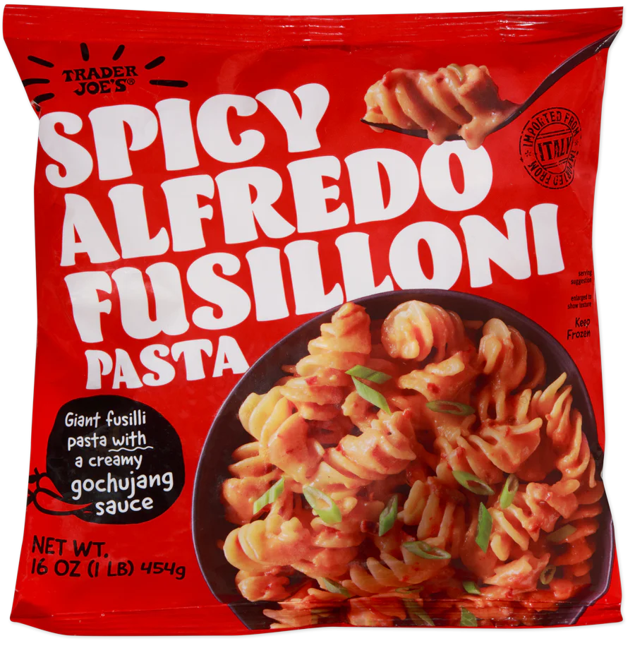 Spicy Alfredo Fusilloni Pasta