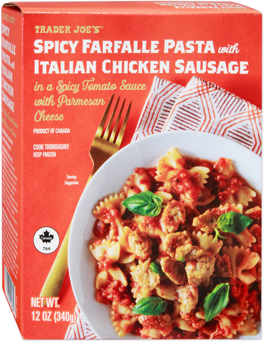 Spicy Farfalle Pasta with Italian Chicken Sausage