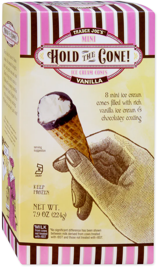 Vanilla Hold the Cone! Mini Ice Cream Cones